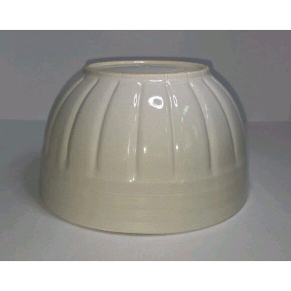 Roseville Ohio Pottery 10 Inch 891 White Mixing/Serving Bowl 1940s Rare Find - Picture 6 of 7